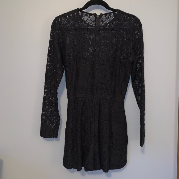 Black Lace Romper - Picture 4 of 5